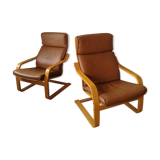 Pair of "Poang" armchairs by Noboru Nakamura