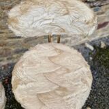 Pair of Pelfran 1970s furry chairs