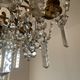 Grand chandelier in Louis XV style with crystal pendants.
