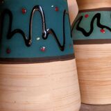 W vase duo.  Germay 50s