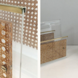 Pair of plexiglass magazine holders