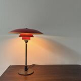 PH 1930 Table lamp with red copper shades by Poul Henningsen