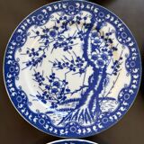 8 dessert plates with Japanese cherry blossom design
