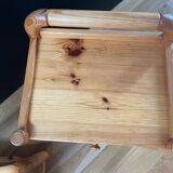Pair of solid pine bedside tables
