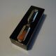 Resin hourglass with inclusion 1970s