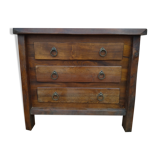 Brutalist Elm Chest of Drawers