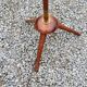 Vintage tripod floor lamp from the 60s in wood and brass