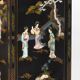 Black lay cabinet with Chinese décor