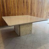 Travertine coffee table 1980