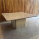 Table basse travertin 1980