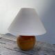 Turned wooden ball bedside lamp 1990