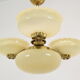 Art deco rare Brass Chandelier,1930's.