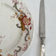 Antique table knives in mother-of-pearl and silver-plated metal