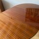 Round mahogany table with extension