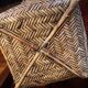 Basket in woven rattan, 1920s-1930s