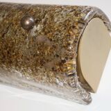 Murano glass and gold fleck wall or ceiling light, Italy 1950s