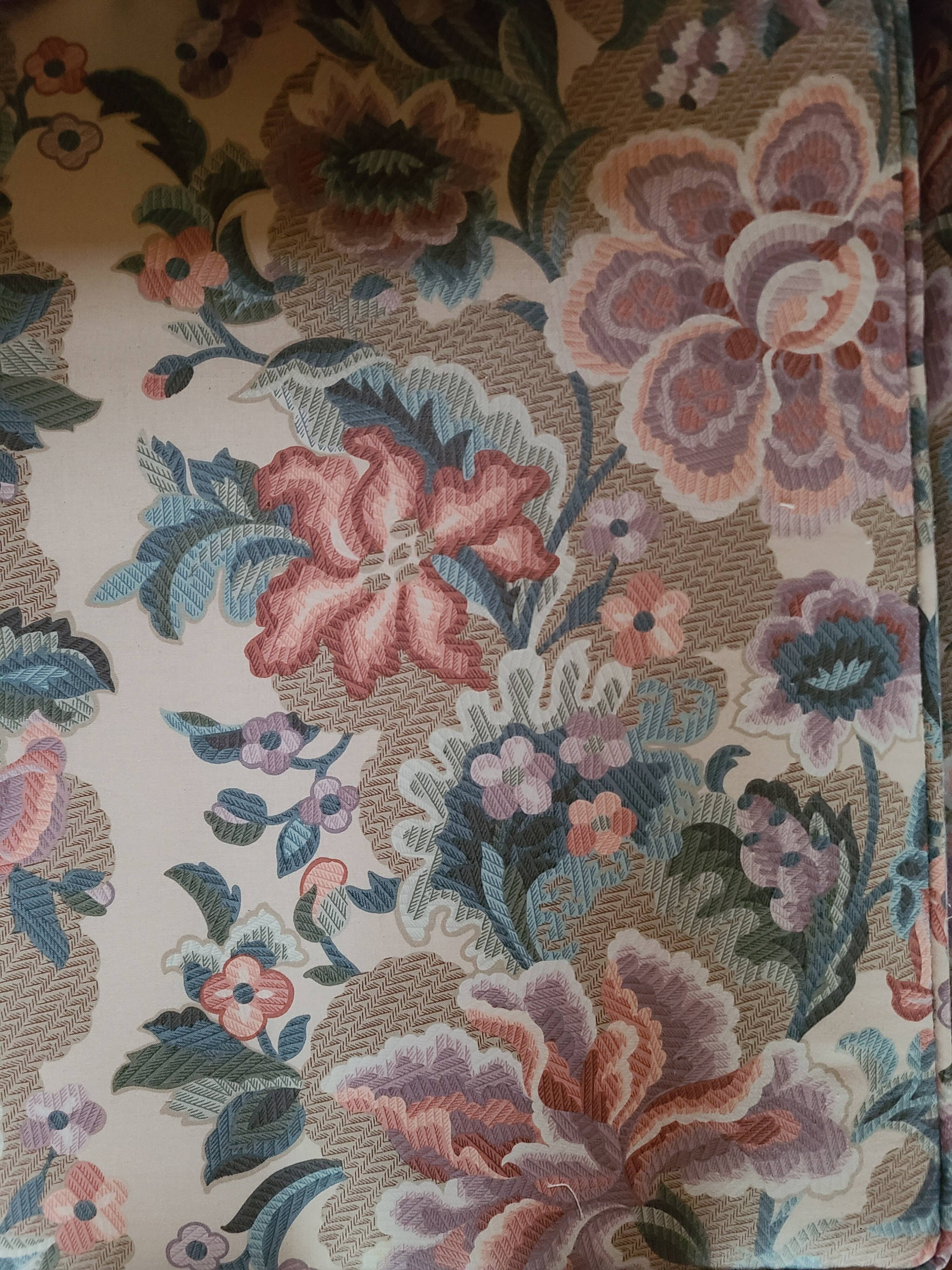 Floral printed sofa