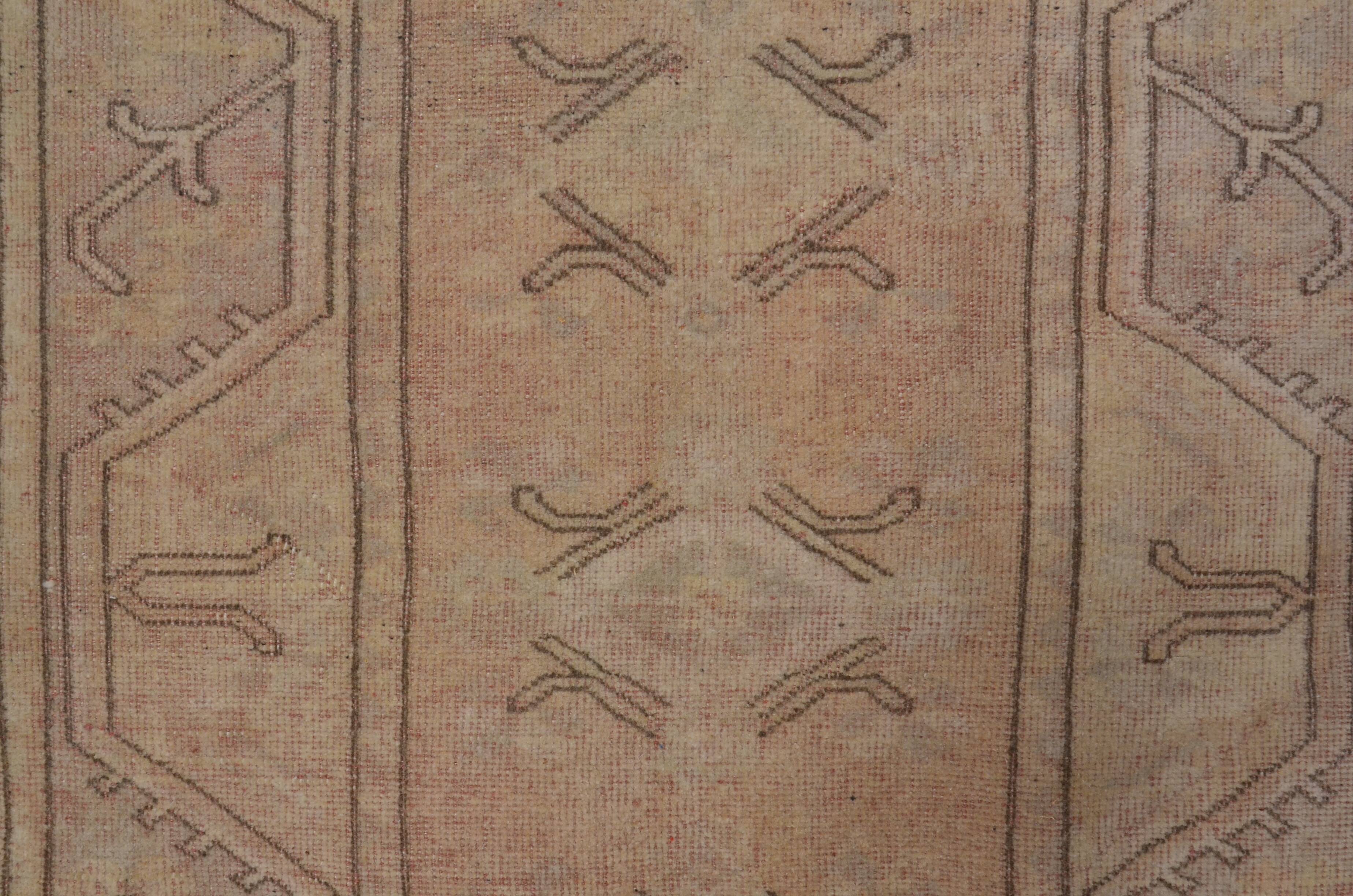 Oushak Floor Vintage Turkish Rug sku2426