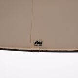 White Leather Floor lamp by Star Leuchten Germany 1970s