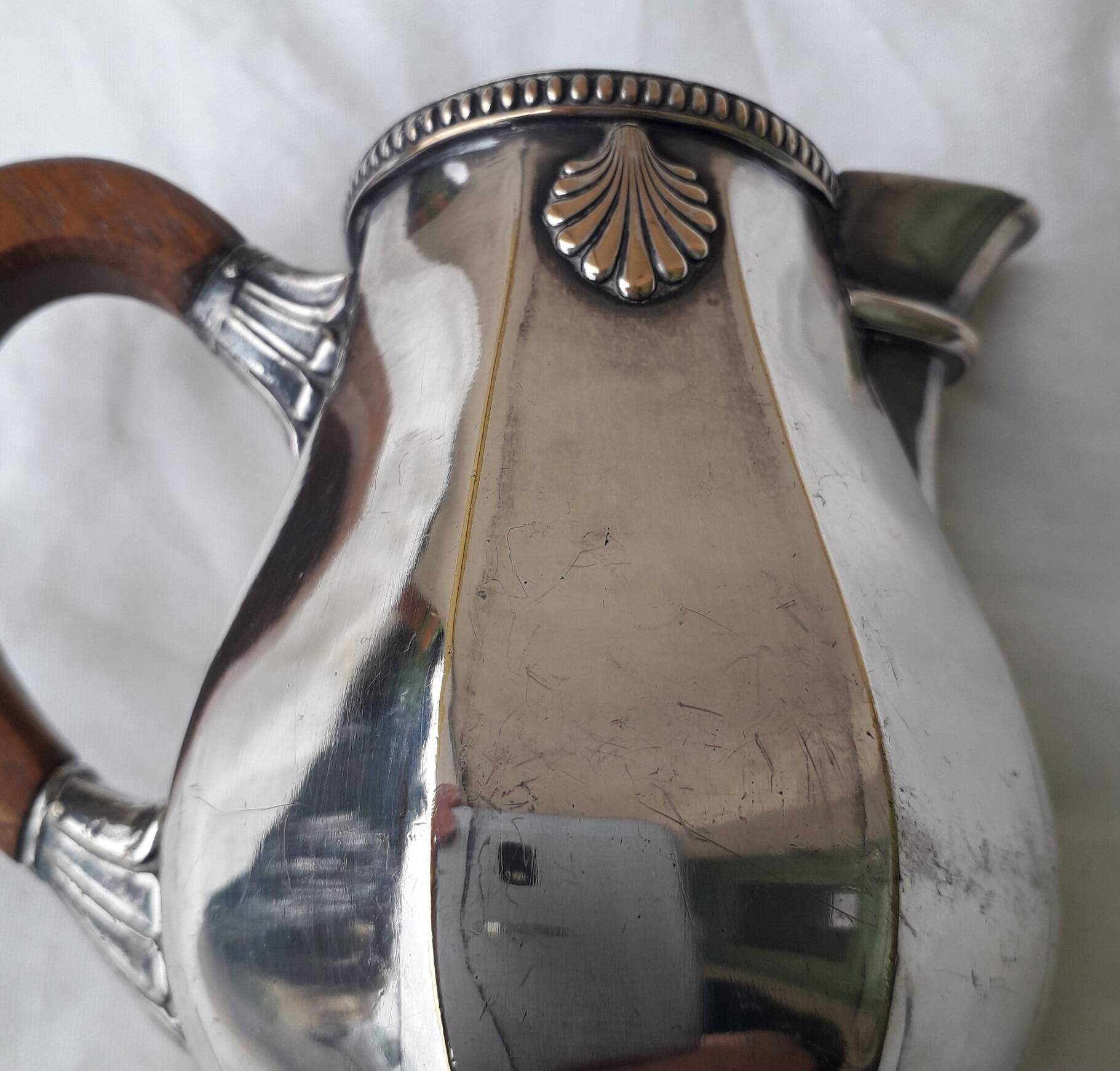 Silver-plated milk jug