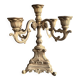 Small antique candelabrum with 5 lights in patinated brass - early 20th century