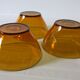 3 yellow amber glass bowls from Duralex in very good condition