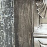 Louis XV style fireplace in black Belgian marble circa 1880