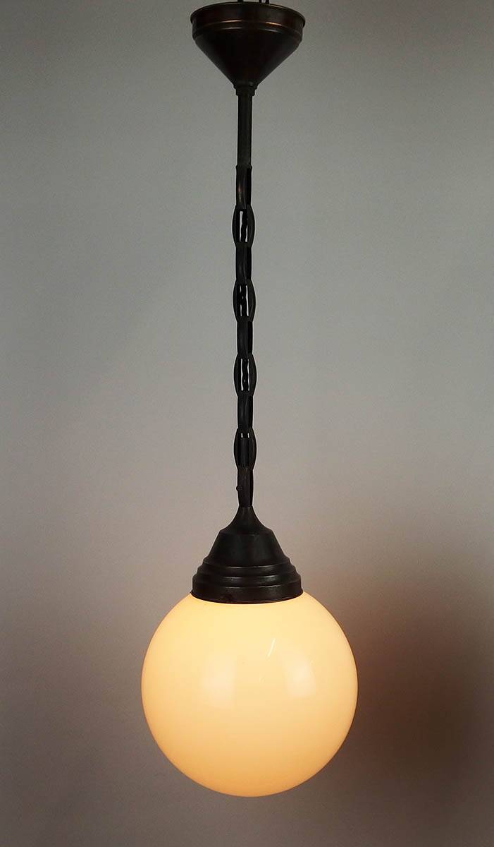 Pair of 1930s pendant lights