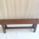 Pair of old benches in chene
