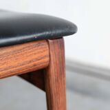 Dining chairs 'model 60' by Hennig Kjaernulf for Bruno Hansen, Denmark 1960