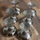 Vintage set of 6 beautifully crafted stainless steel bowls by Letang Remy.