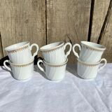 Set of 6 Apilco porcelain cups