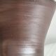 Vase en céramique marron foncé