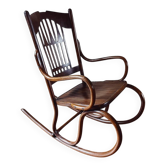 Rocking chair de Gustave Siegel conçu par Jacob & Josef Kohn