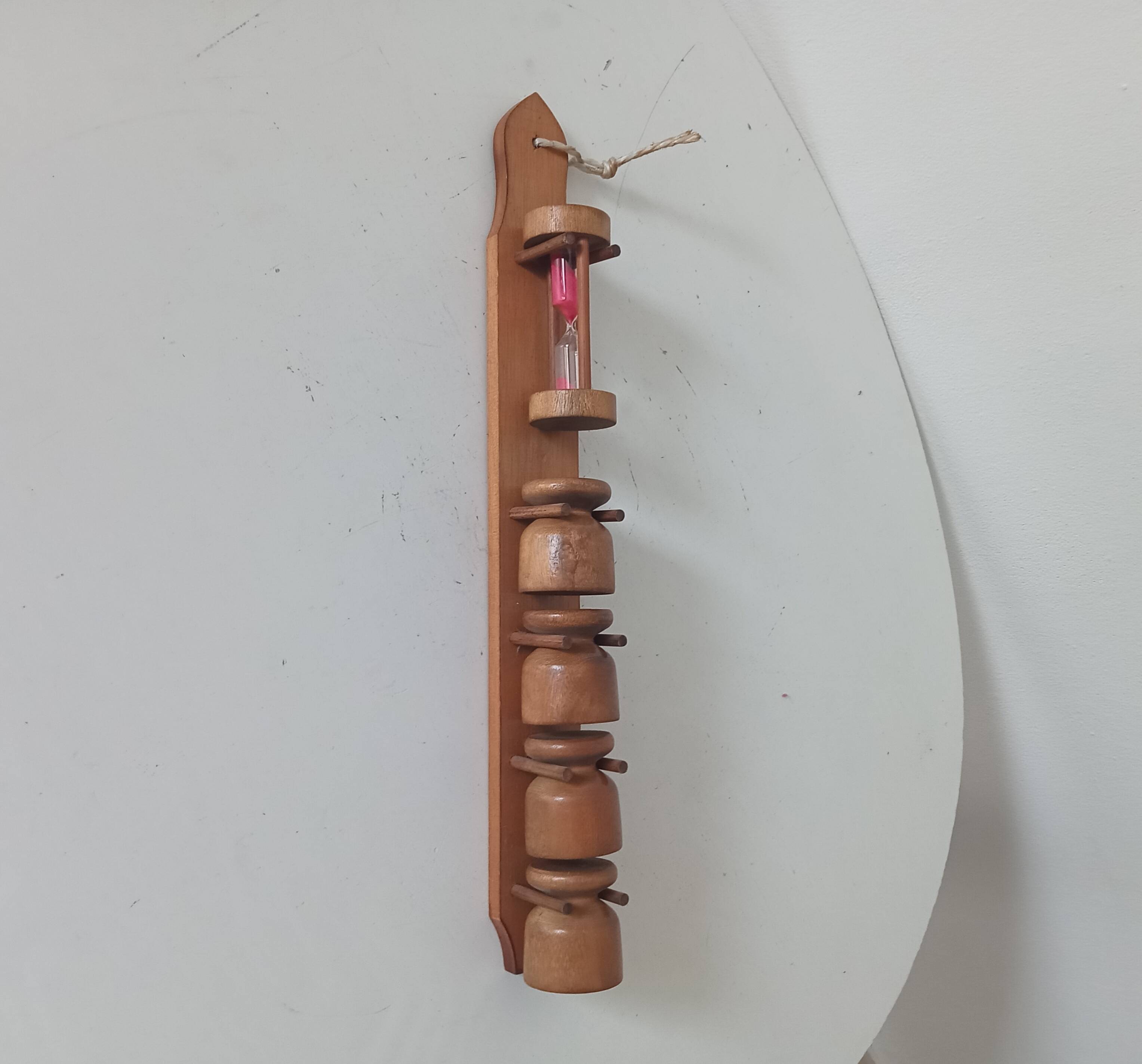 Vintage wooden egg cup from the 70s