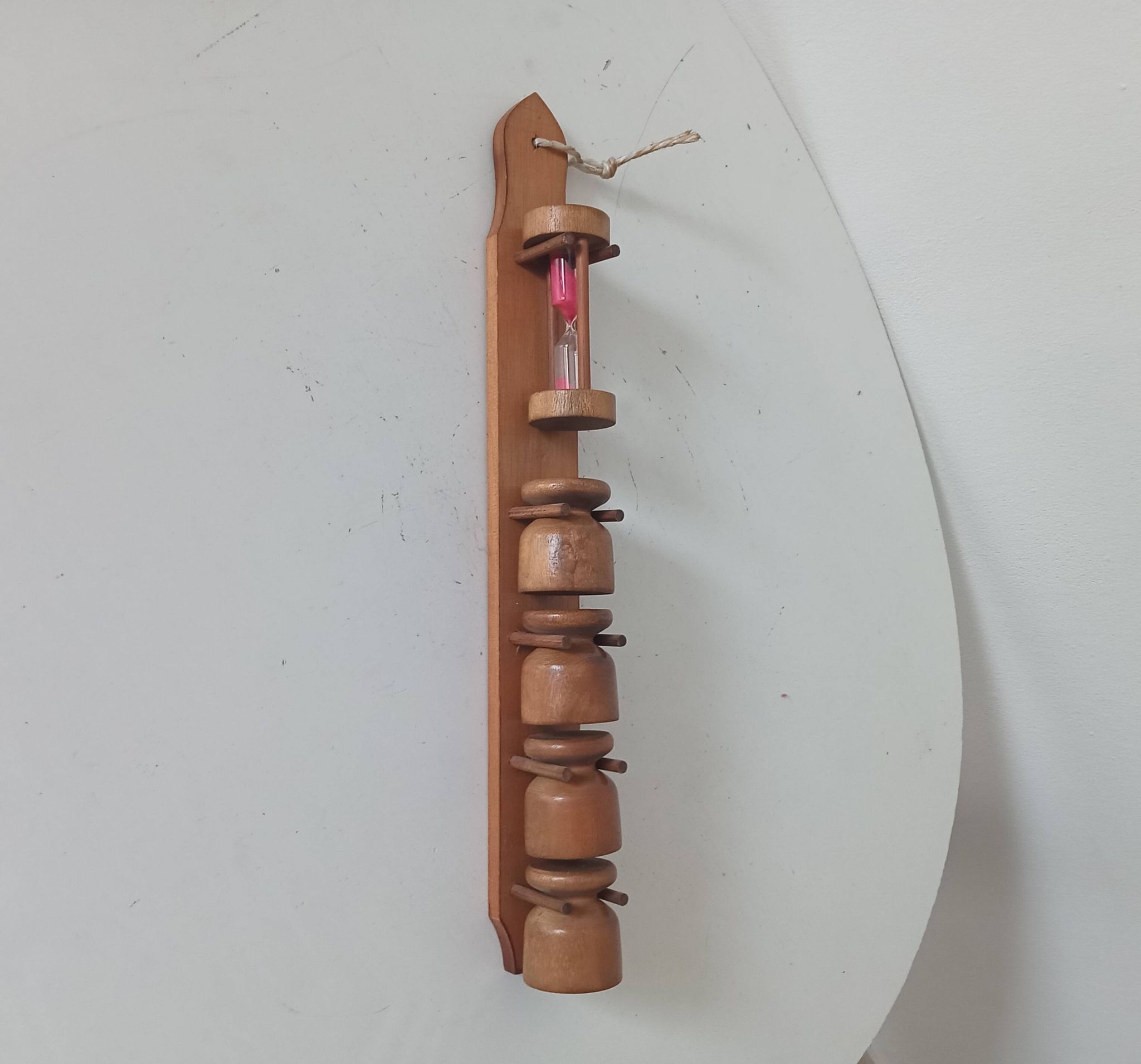 Vintage wooden egg cup from the 70s