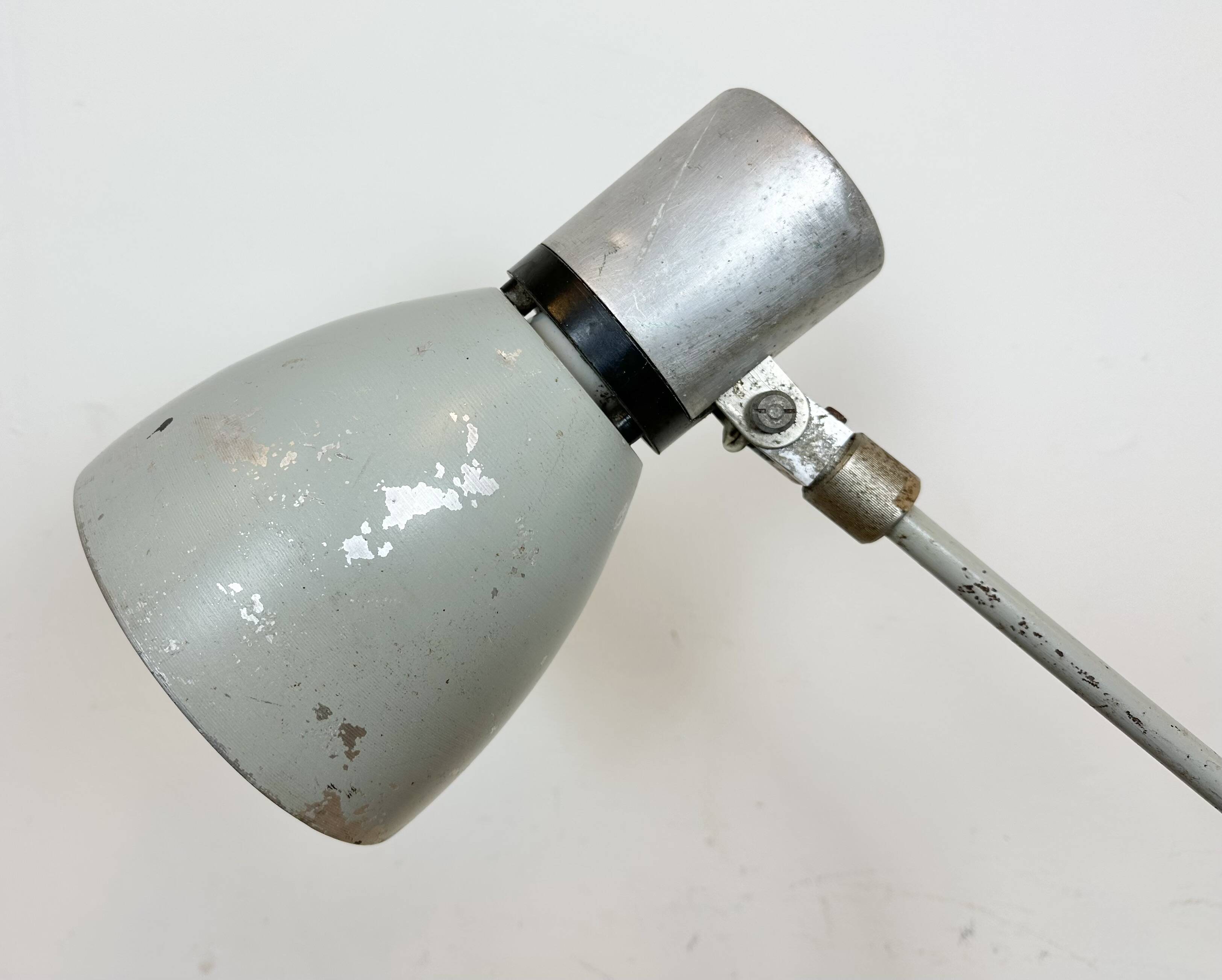 Grey Industrial Table Lamp from Elektrosvit, 1970s
