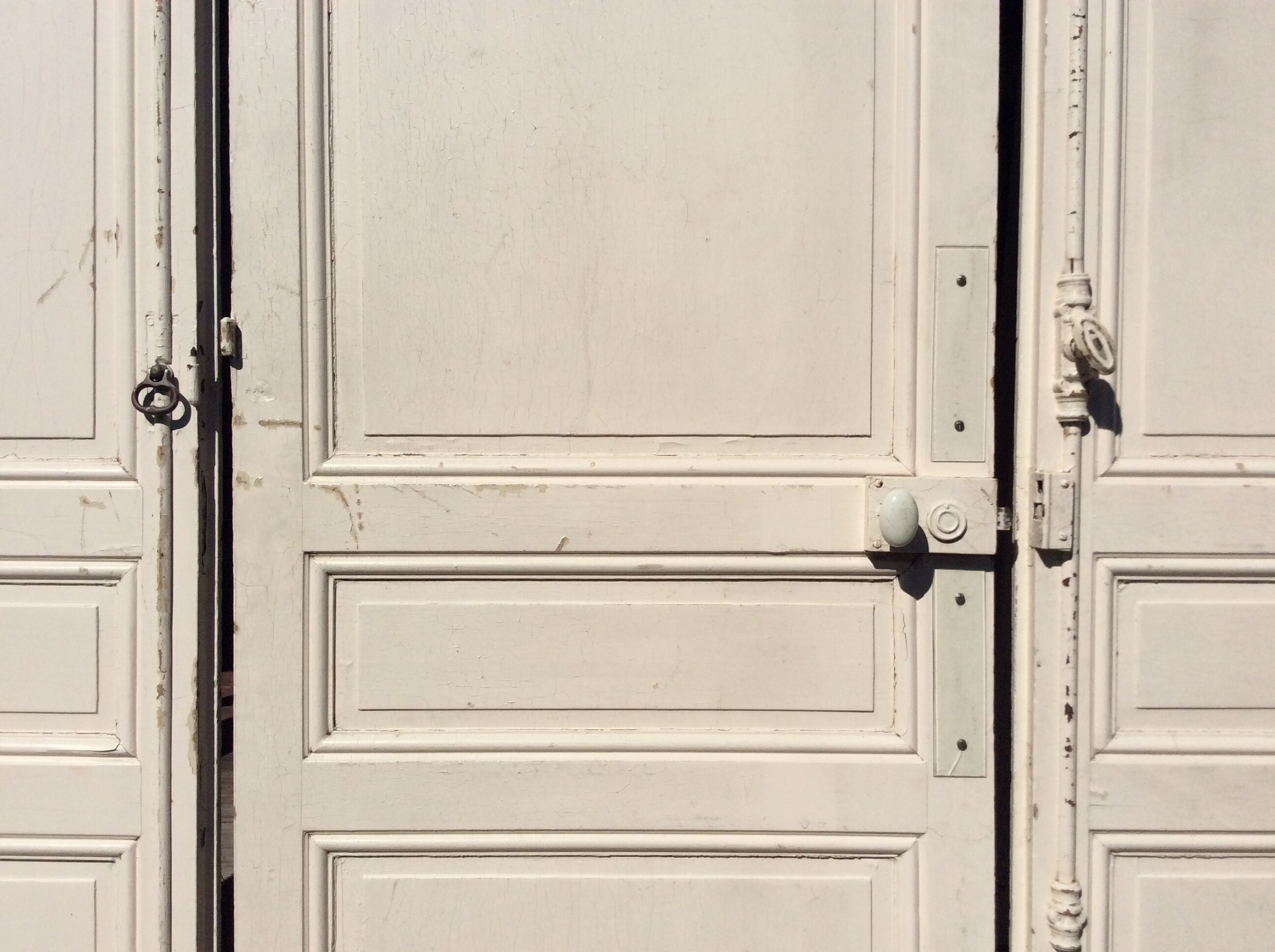 Set of 3 old separation doors