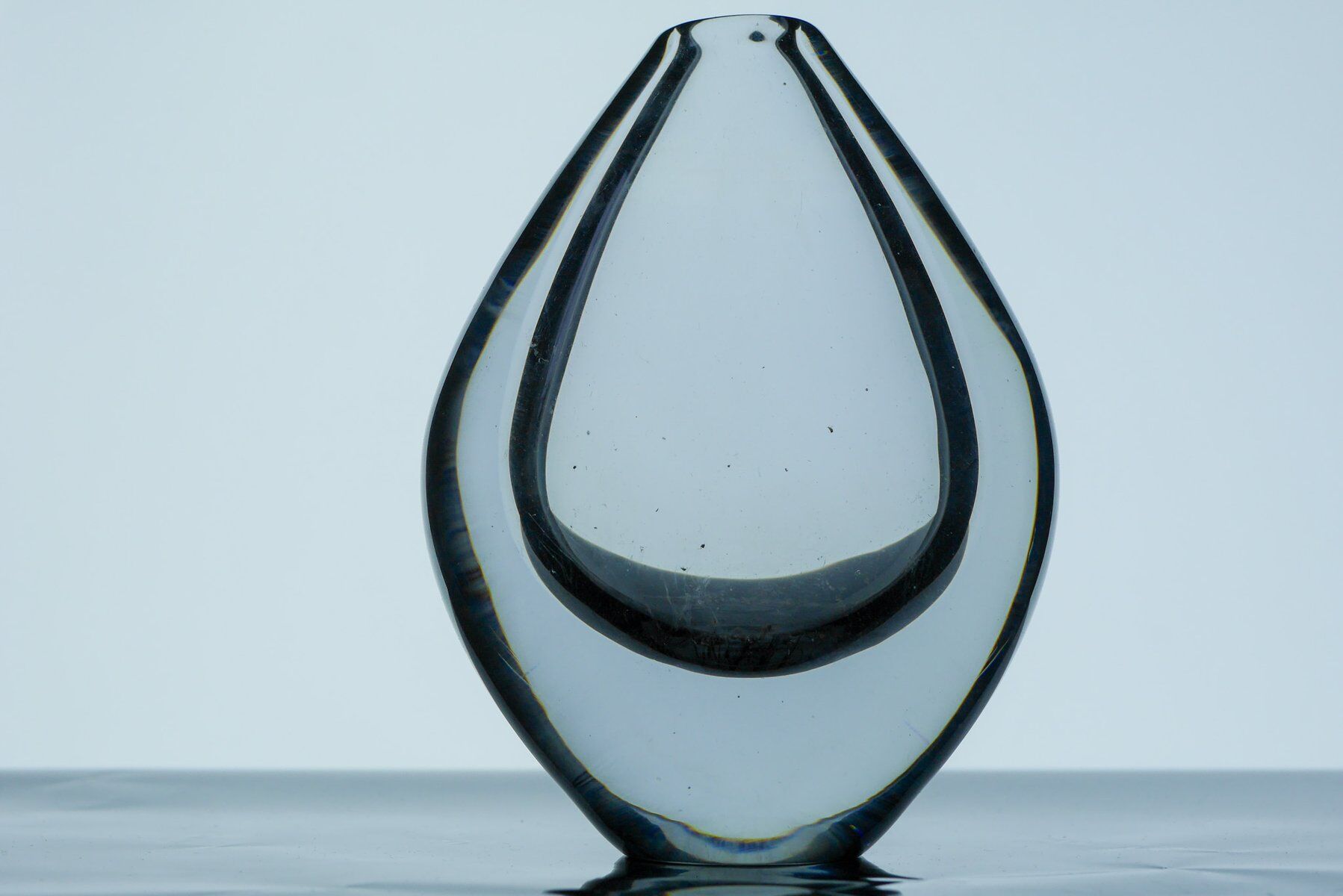 Crystal Lucid Drop Glass Vases by Sven Palmqvist for Orrefors, Sweden, 1950s, set of 3