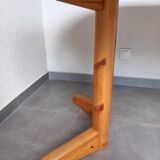 Round pine table, Denmark, 1980s