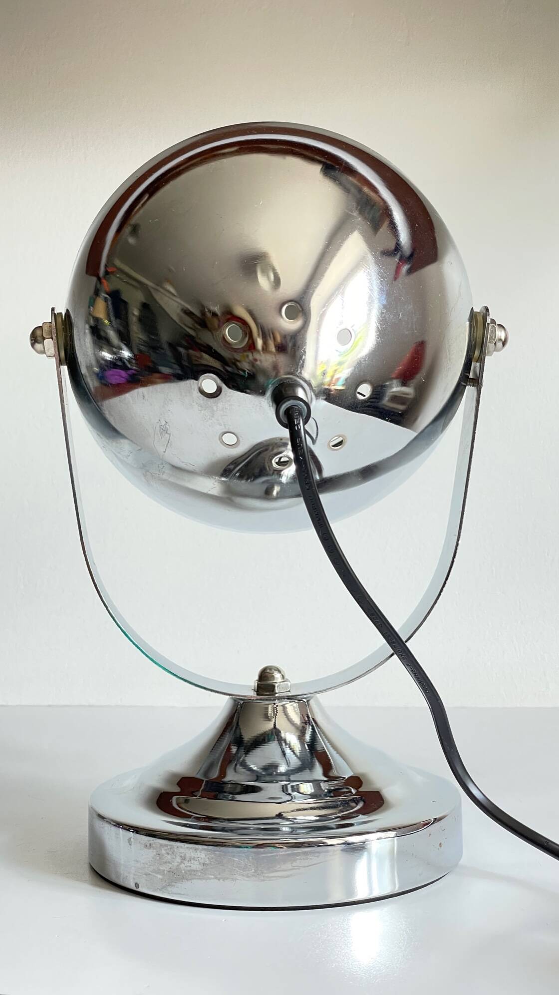 Chrome-plated metal headlight bulb, 1990s