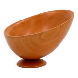Massimo Iosa Ghini Twergi for Alessi Postmodern Wooden Bowl Memphis Style