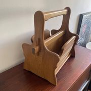 Vintage Wooden Newspaper Stand