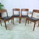4 Chaises scandinaves Henning Kjaernulf