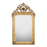 19th C Louis Philippe Mirror with Foliage and Grape Motifs