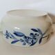 Creil and Montereau ceramic soup tureen with blue flower pattern