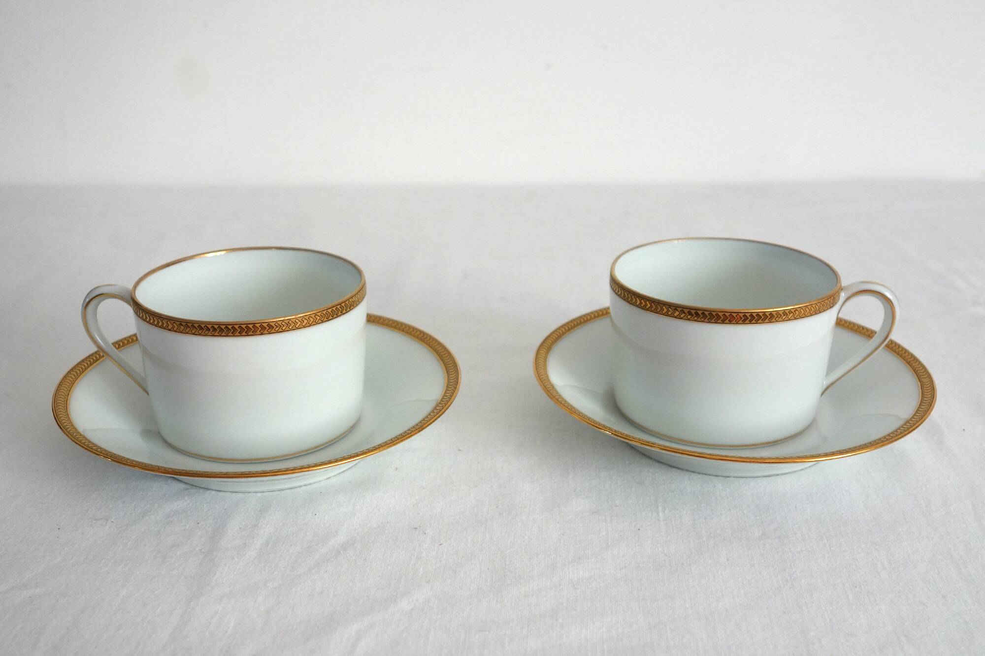 2 cups with saucers Charles Haviland, mid 20th century