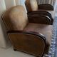 Paire de fauteuils club art deco