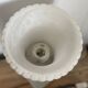 Vintage alabaster lamp on square base - decorative object