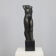 Bronze standing female torso sculpture by Francine Govers, 1990s